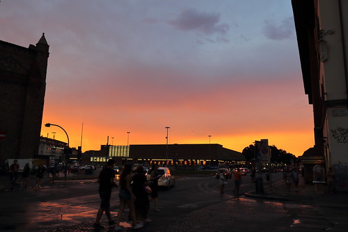 sunset italy station florence dusk railway magichour goldenhour railstation sky firenze