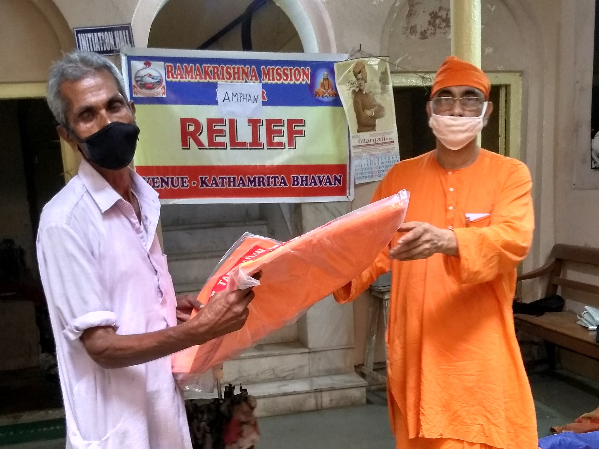 Amphan Relief Services by Kathamrita Bhavan