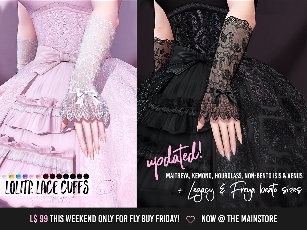 Lolita Lace Cuffs - Update! by Sweet Thing