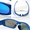 720armour Q系列Miya抗藍光抗UV多層鍍膜兒童太陽眼鏡-消光深藍框