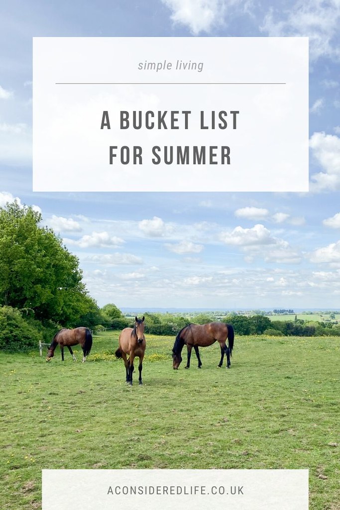 A Summer Bucket List