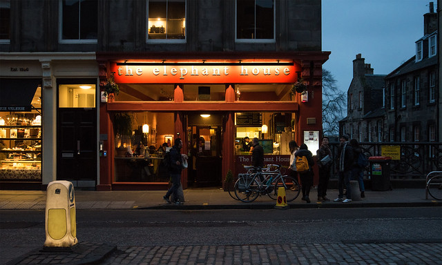 Not the birthplace of Harry P - The Elephant House Café - Edinburgh, Scotland
