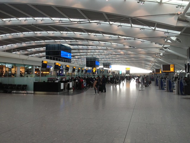 Heathrow Terminal 5 check in, February 2013