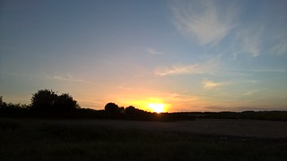 Sunset Witney Oxfordshire UK.