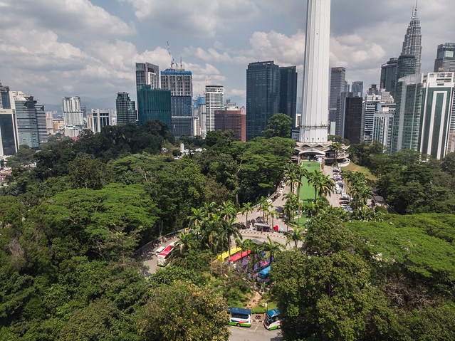 KL Tower and park view