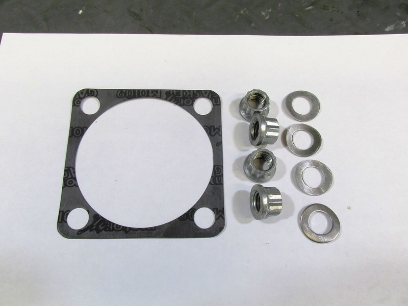 Rear Drive Hardware Detail-Gasket, 12-Sided Nuts and Wave Washers