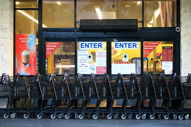 Supermarket Shopping Cart Barriers