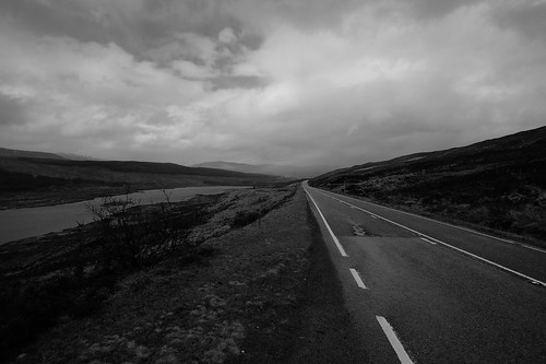 scotland unitedkingdom road highlands gloomy overcast loch dreich lochloyne
