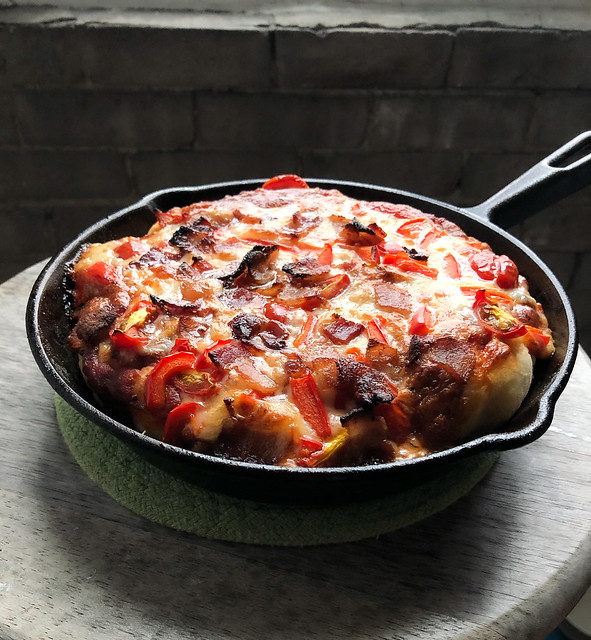 Suzie The Foodie's Cast Iron Deep Dish Pizza