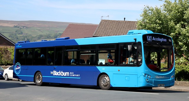 The Blackburn Bus Company (Transdev Lancashire) 1864 FJ58LTE at Edenfield with a Manchester to Accrington X41 'Red Express' service.