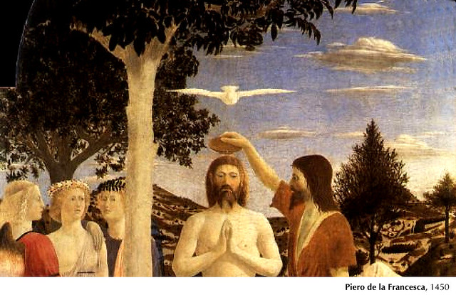 P. della Francesca, Bautismo de Jesús