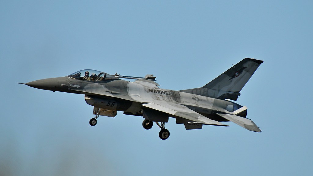 900947/ 56 is a USMC F-16A, seen at Miramar in 2012.