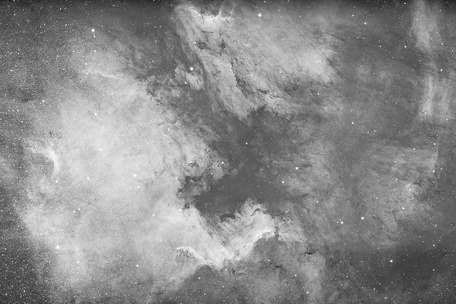 North American and the Pelican Nebula in H alpha
