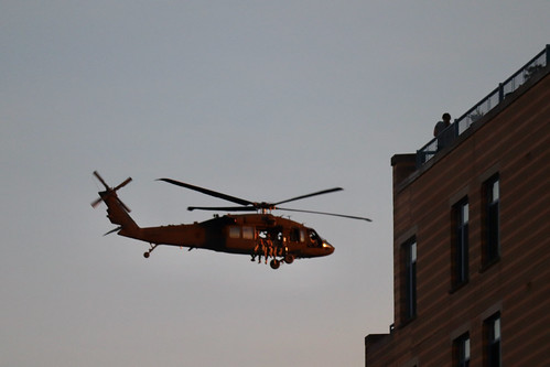Black Hawk helicopter flies past Logan Circle apartment building | by Joe in DC