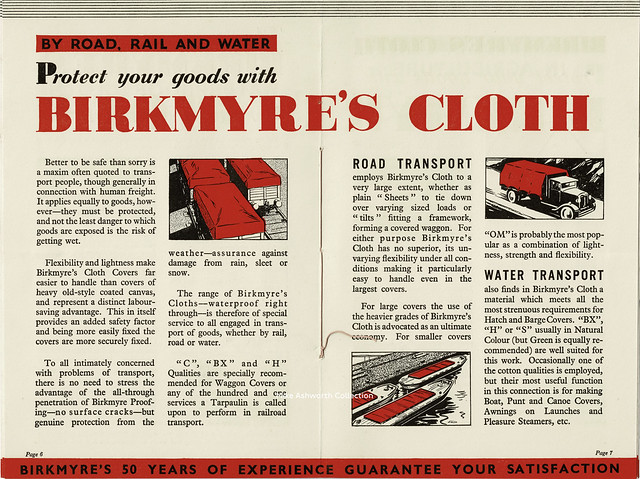The Secret of Birkmyre's Cloth : booklet c1935 ; centre pages