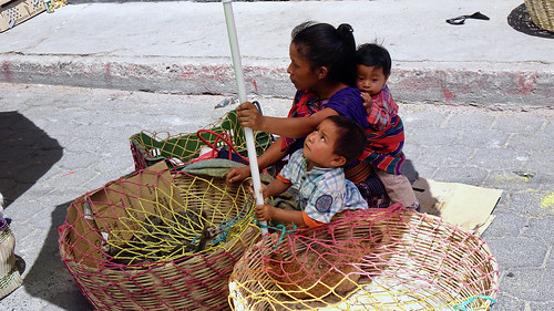 guatemala chichicastenango 7acalle mercadochichicastenango woman child poultry chicken basket