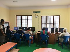 Tue, 06/02/2020 - 16:18 - Teachers using the e-library. Thanks to RPC Child Care Society for generous support.