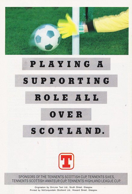 Celtic vs Rangers - 1990 - Back Cover Page