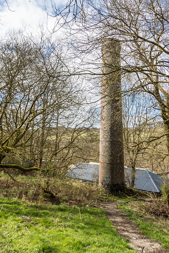 chimneystack landscape walking factory neilston spring scotland eastrenfrewshire glasgow