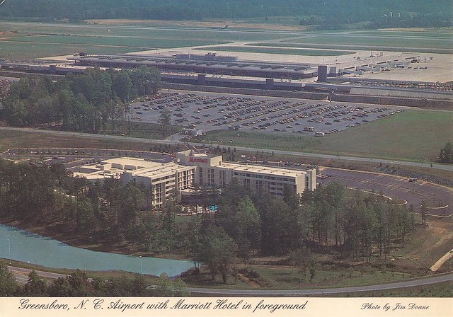 Greensboro-High Point-Winston Salem Regional Airport (GSO) postcard - mid-1980's