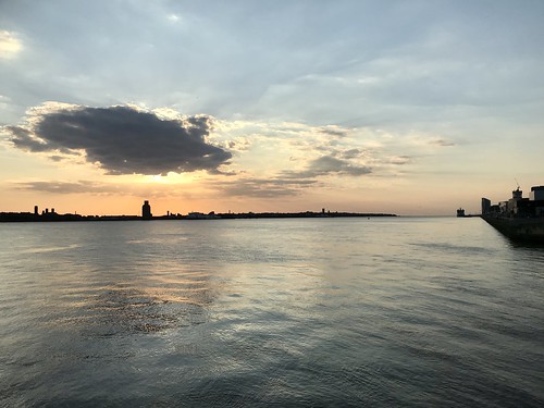 sky cloud water sunset “rivermersey” liverpool