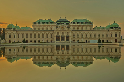 belvedere palace vienna austria reflections andreapucci