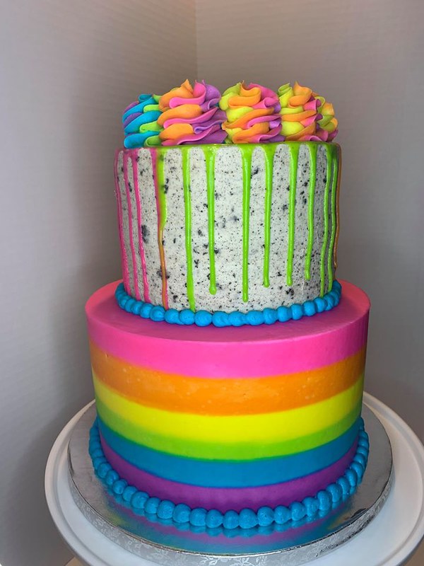 Rainbow Marble Cake by Meaganbcakes