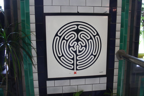 Art on the Underground Labyrinth 111 Clapham North closeup