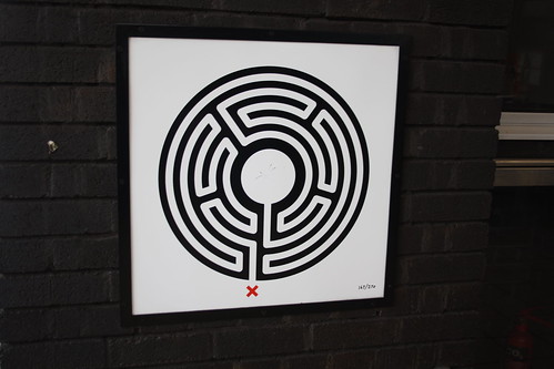 Art on the Underground Labyrinth 167 Blackhorse Road closeup