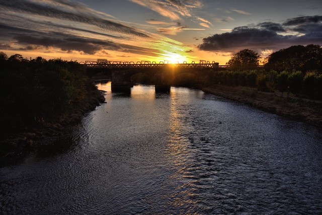 Low Sun over the Ribble at Preston