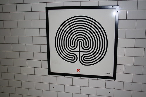 Art on the Underground Labyrinth 112 Clapham Common closeup