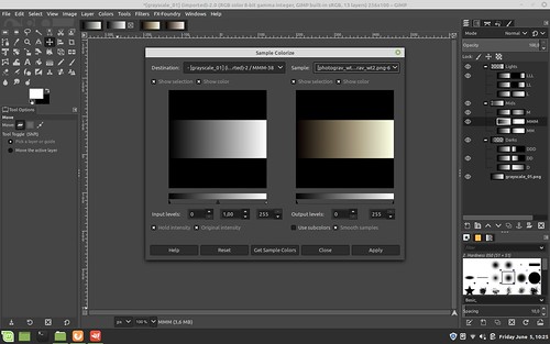 the Gimp ~ converting gray scale with subtle tones
