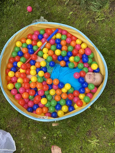 a boy and some balls