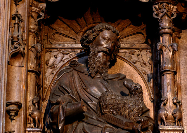 Kalkar, Westfalen, St. Nicolai, altar of St. John, middle section, detail