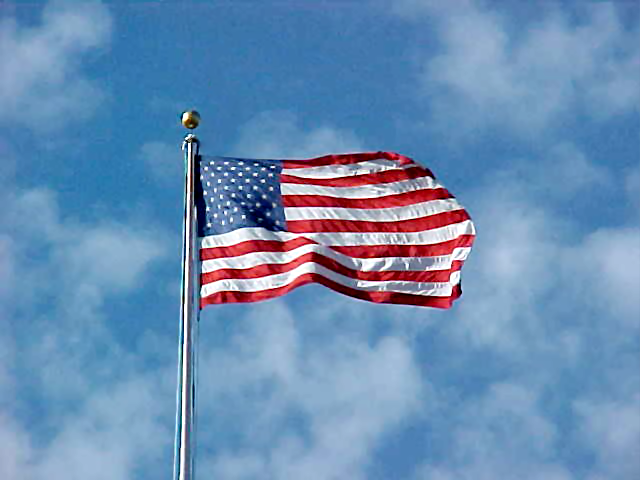 Flag flying over Arlington National Cemetery [03]