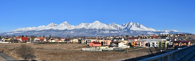 Panorama of High Tatras from POPRAD