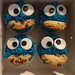 Cookie monster cupcakes