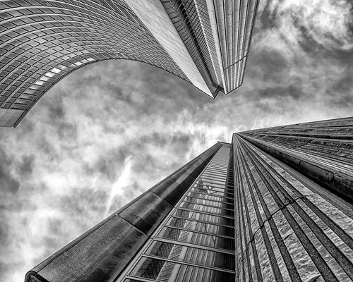 toronto cityhall building architecture iconic bw monchromatic towers abstract clouds perspective texture vanishingpoint doorsopentoronto