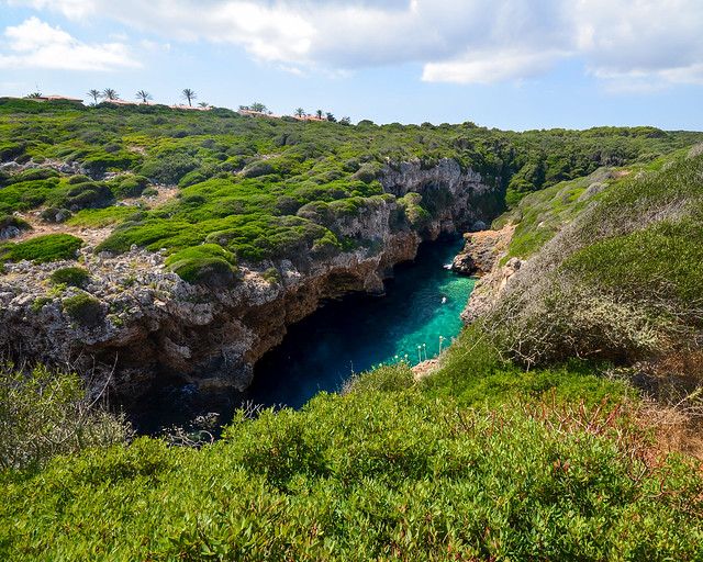 Panorámica de Cala Rafalet desd arriba