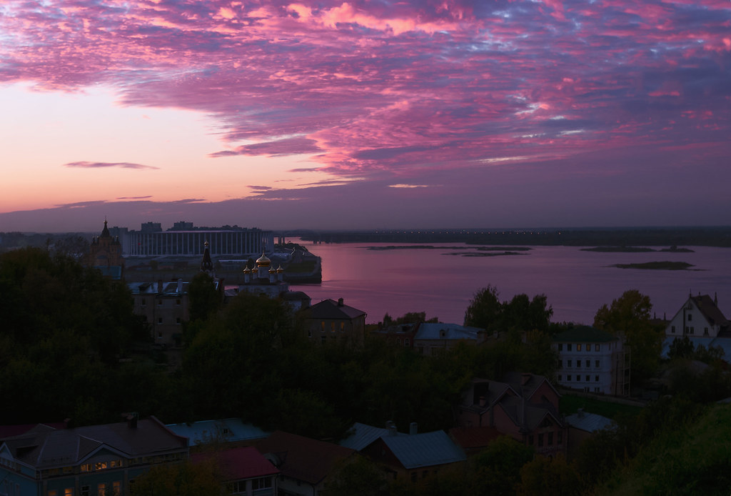 Sunset in Nizhny Novgorod
