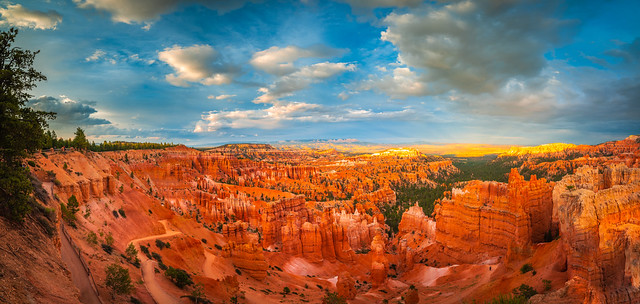 Huge Multishot Panorama Stitched in Lightroom! Bryce Canyon National Park Breaking Summer Storm Fuji GFX100 Fine Art Landscape Nature Photography! Bryce Canyon NP Utah Red Rock Scenery! Elliot McGucken! Fujifilm Fujinon GF 23mm f/4 R LM WR Lens