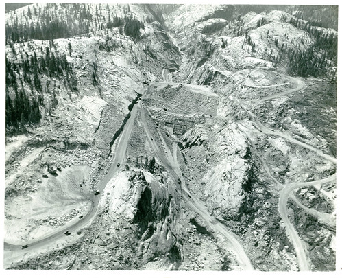 [CALIFORNIA-A-0364] Courtright Dam, california construction dam pacificgaselectricpge courtrightdam helmscreek hydropower hydroelectric