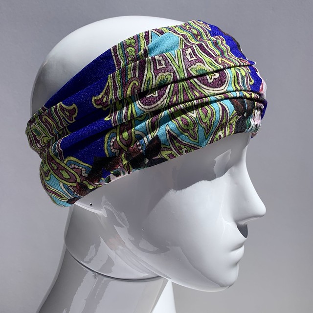 Paisley and floral neck gaiter, scarf, headband