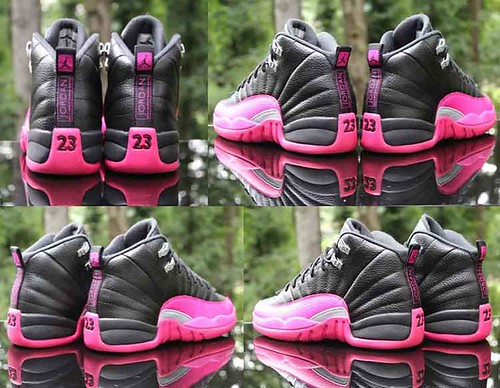 Air Jordan 12 Retro GG Deadly Pink Size 8.5Y Black Silver … | Flickr