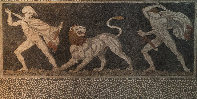 Pella Mosaics  II – The Lion Hunt