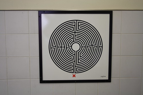 Art on the Underground Labyrinth 212 Finchley Central close up