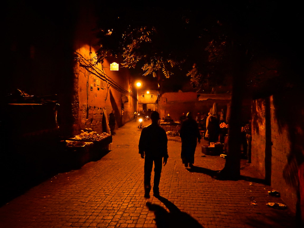 Morocco, Marrakesh - The red city at night - November 2015