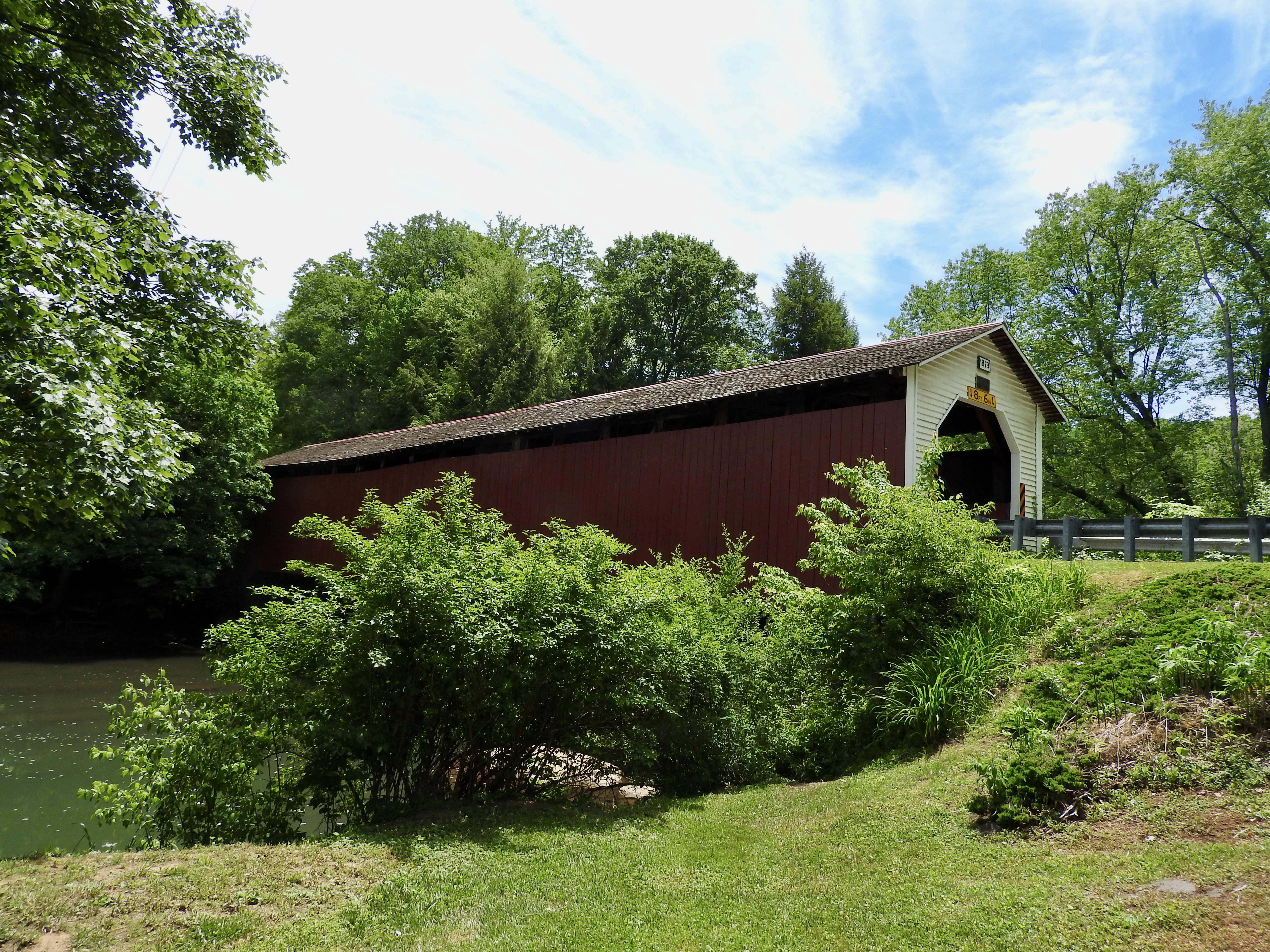 McGees Mills Covered Bridge near Mahaffey, Pennsylvania