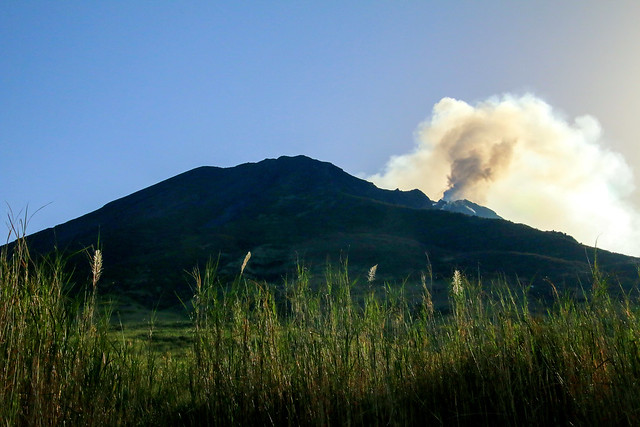 Active volcano on Stromboli, Italy
