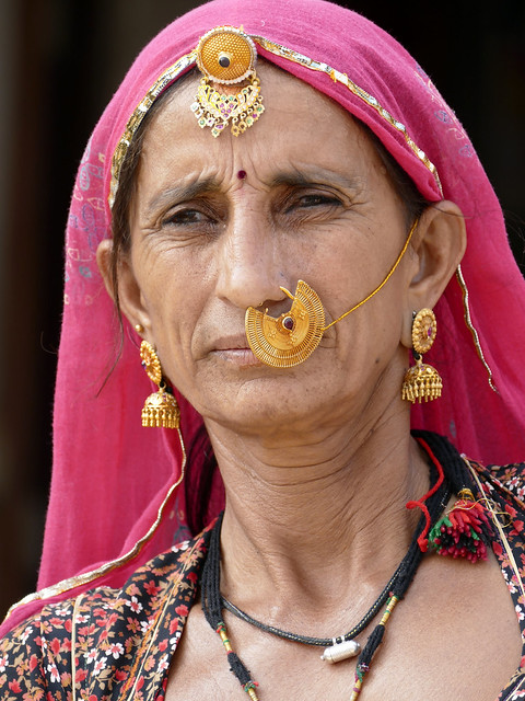 Une femme Bishnoï